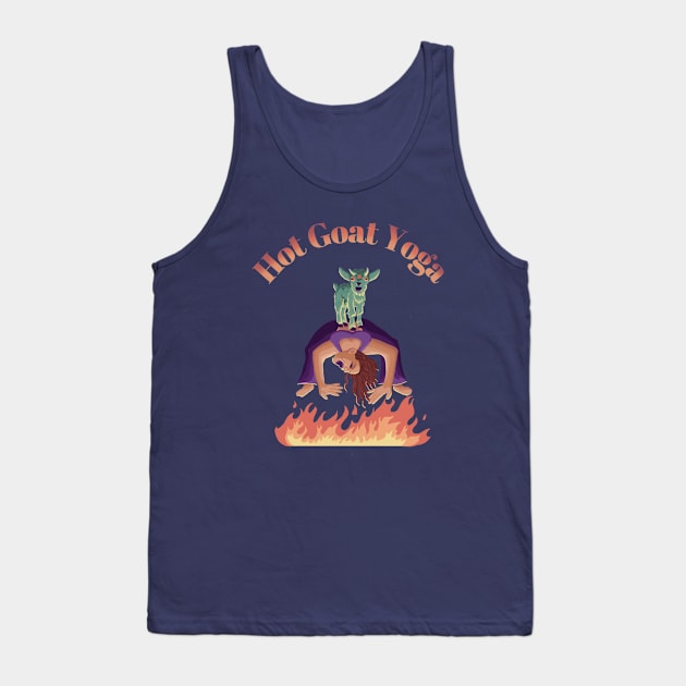 Hot Goat Yoga Tank Top by mamashark17